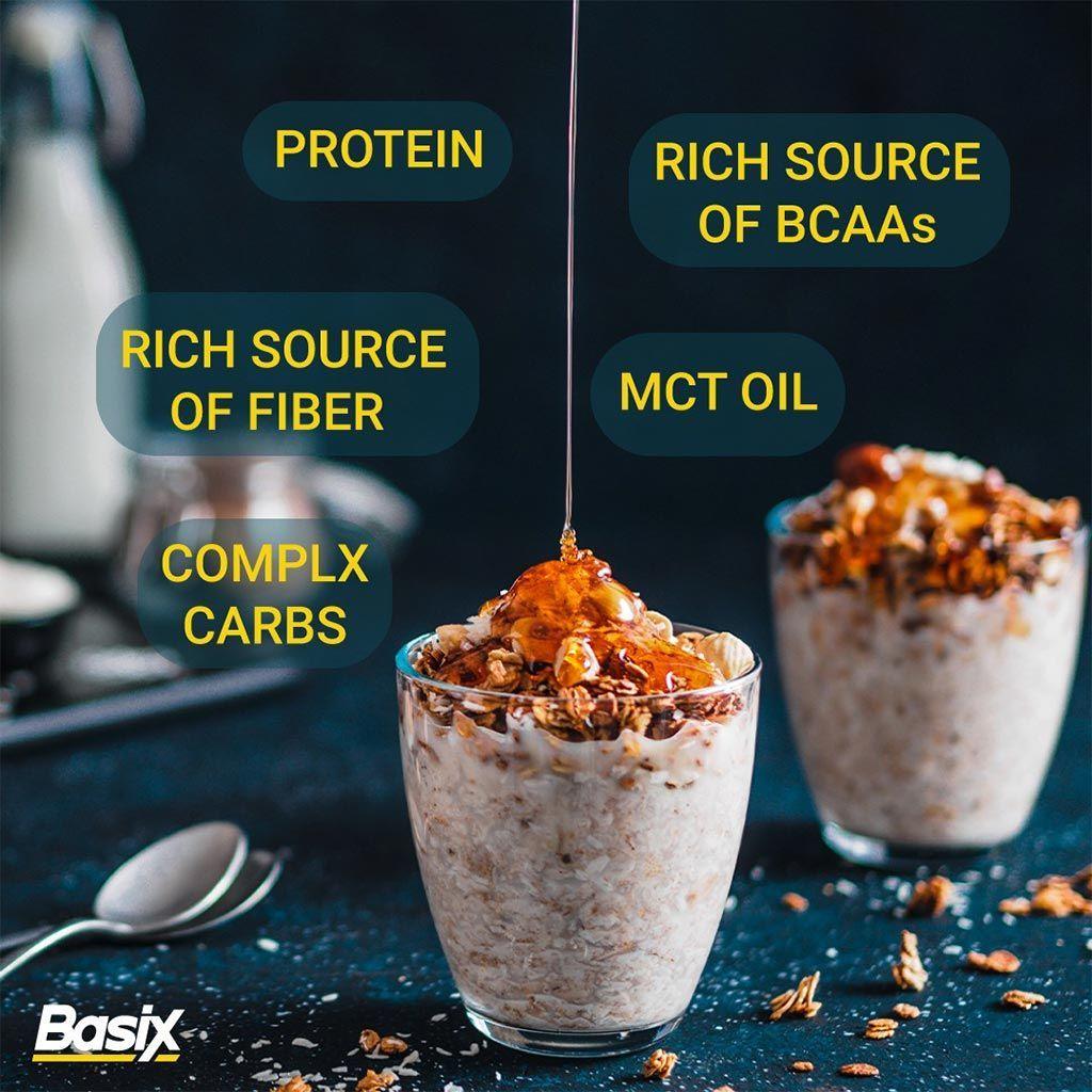 Basix Oats High Protein Porridge Oats Banana 3kg - Wellness Shoppee