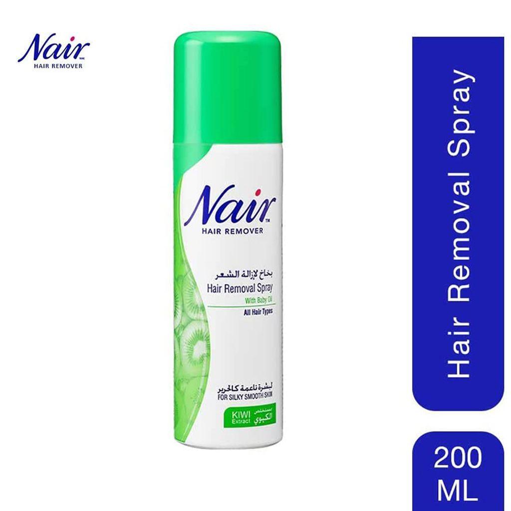 Nair Hair Removal Spray With Baby Oil & Kiwi Extract 200ml - Wellness Shoppee