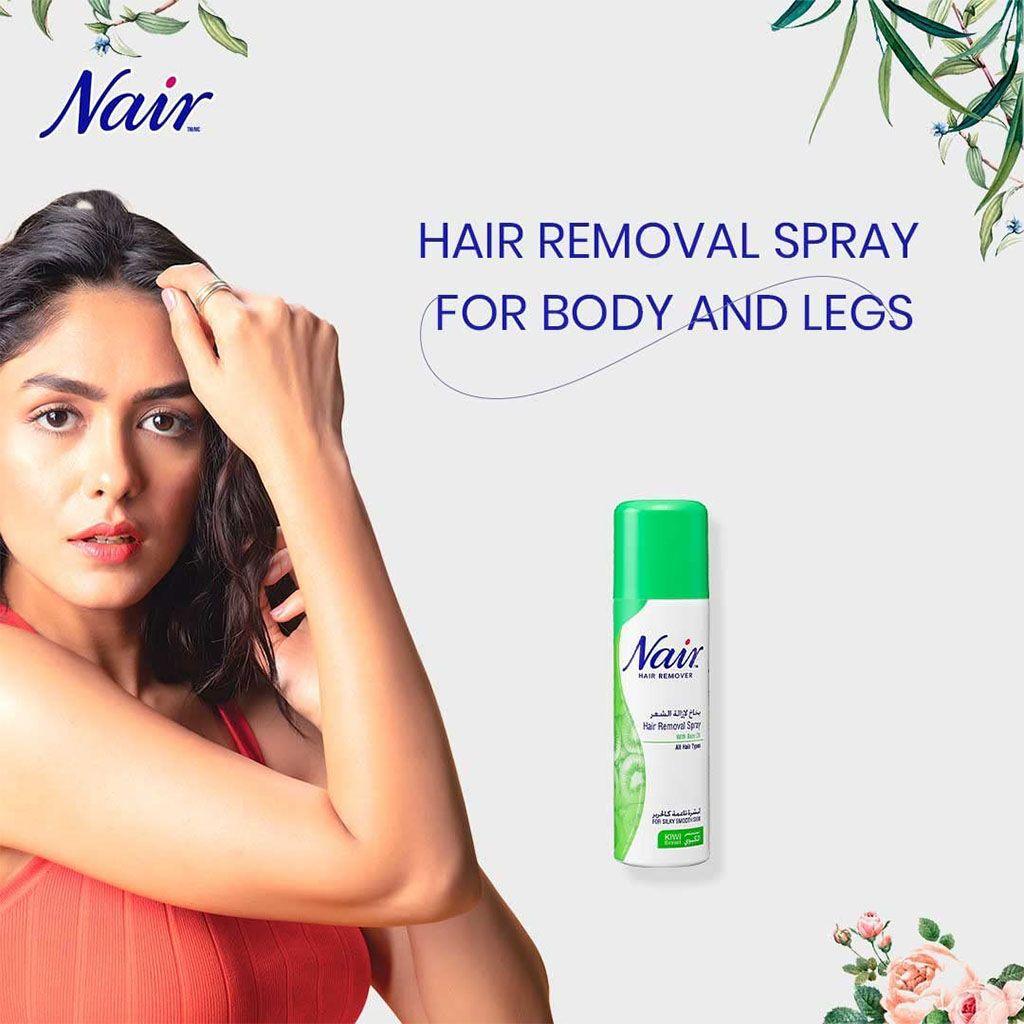 Nair Hair Removal Spray With Baby Oil & Kiwi Extract 200ml - Wellness Shoppee