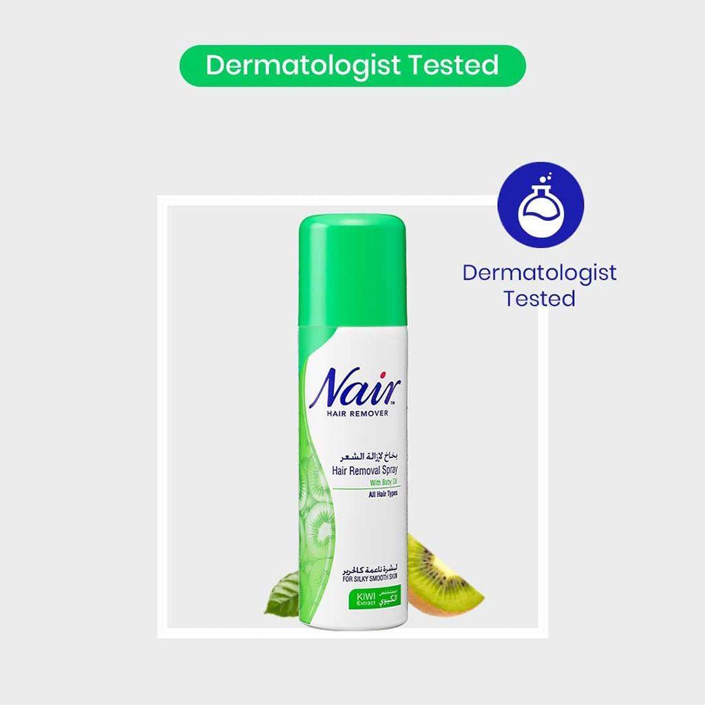 Nair Hair Removal Spray With Baby Oil & Kiwi Extract 200ml - Wellness Shoppee