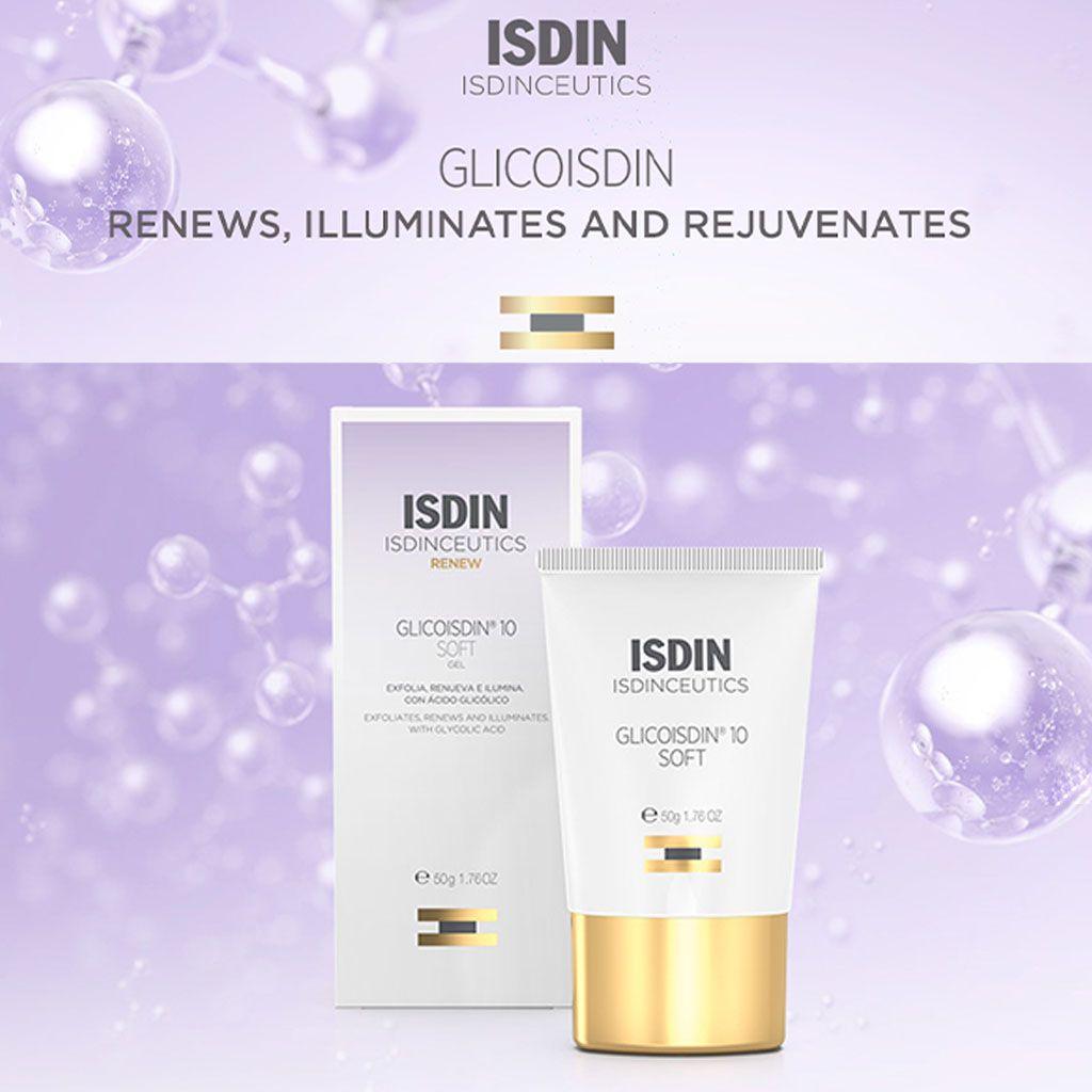 Isdin Isdinceutics Renew Glicoisdin 10 Soft Facial Night Gel with Peeling Glycolic acid 50g - Wellness Shoppee