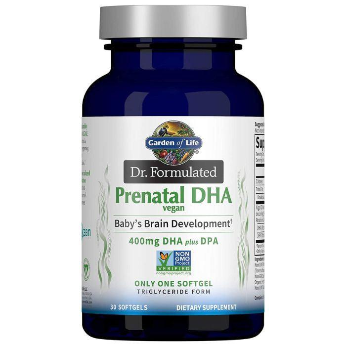 Garden of Life DR FORMULATED PRENATAL DHA VEGAN 30 SOFTGELS - Wellness Shoppee