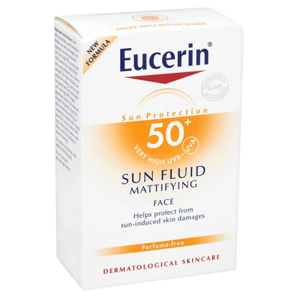 Eucerin® Sun Protection Sun Fluid Mattifying Face SPF50+ Very High (50ml) - Wellness Shoppee