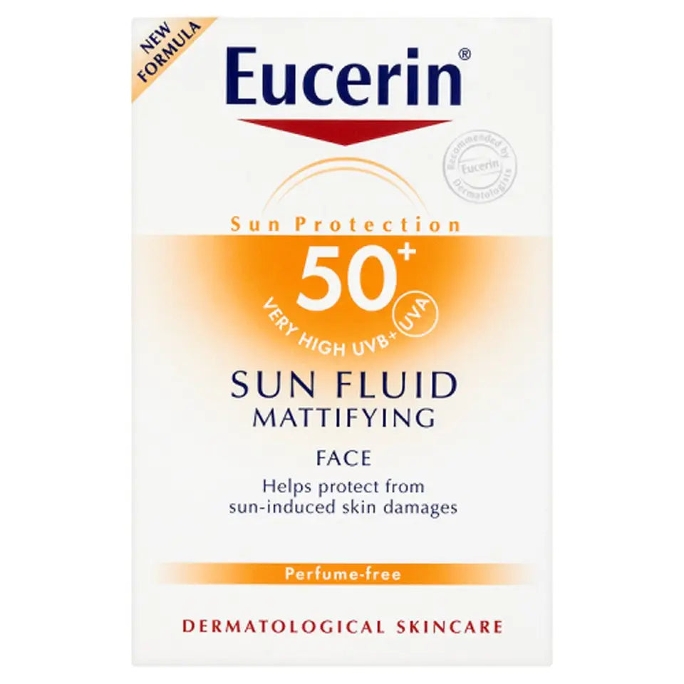 Eucerin® Sun Protection Sun Fluid Mattifying Face SPF50+ Very High (50ml) - Wellness Shoppee