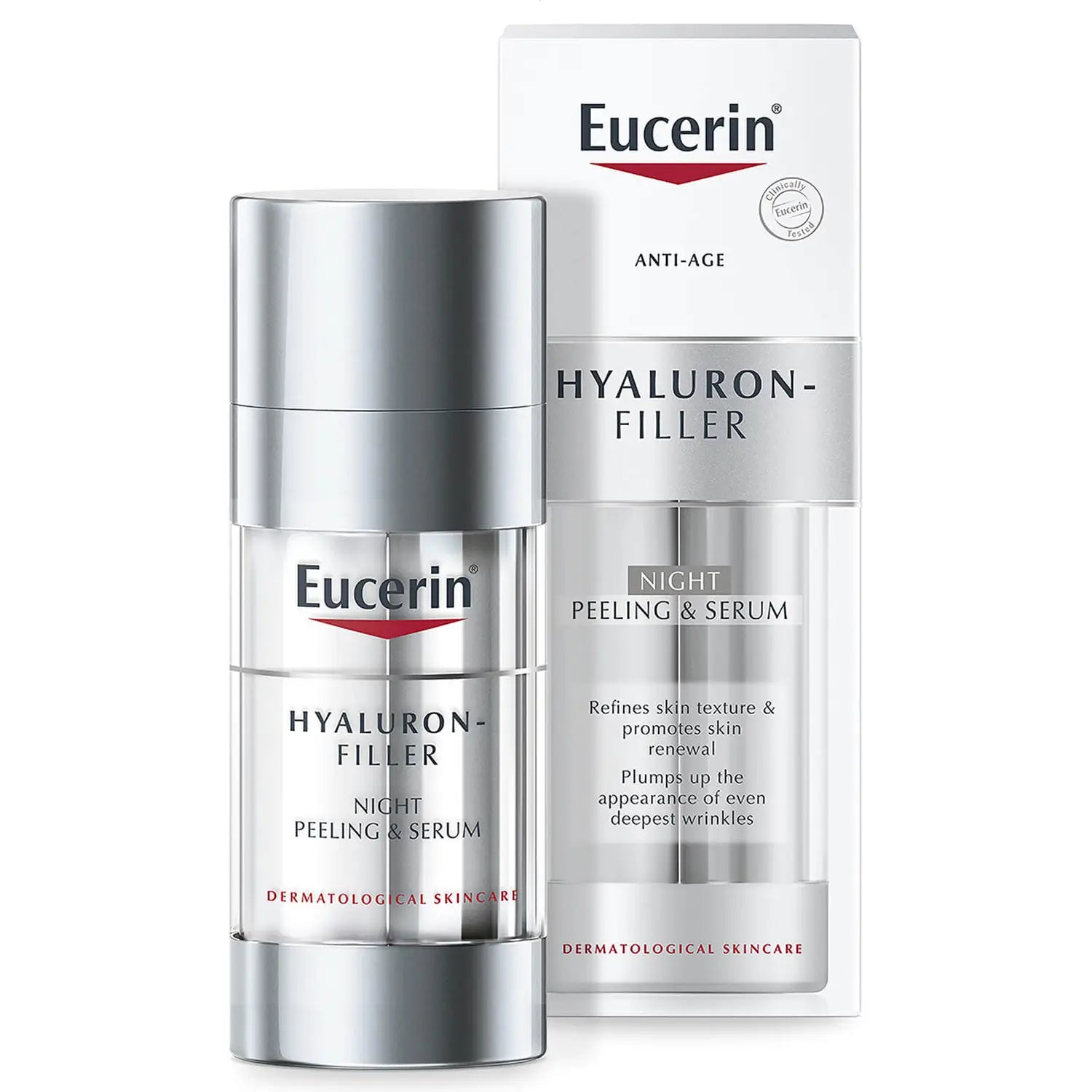 Eucerin Hyaluron Filler Night Peeling and Serum 30ml - Wellness Shoppee