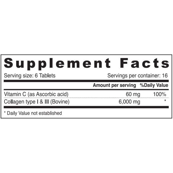 Sunshine Nutrition Advanced Collagen + Vitamin C 100 Tablets - Wellness Shoppee