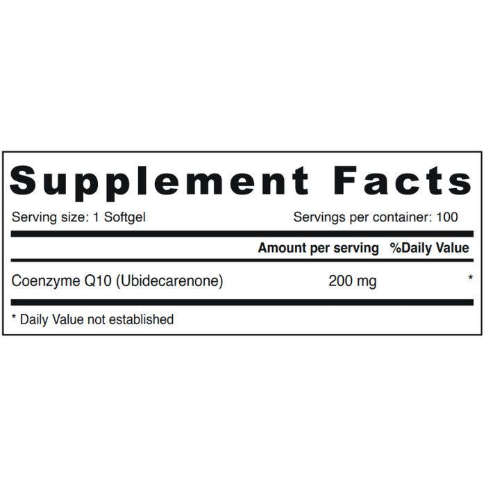 Sunshine Nutrition CoQ10 200mg 100 Softgels - Wellness Shoppee