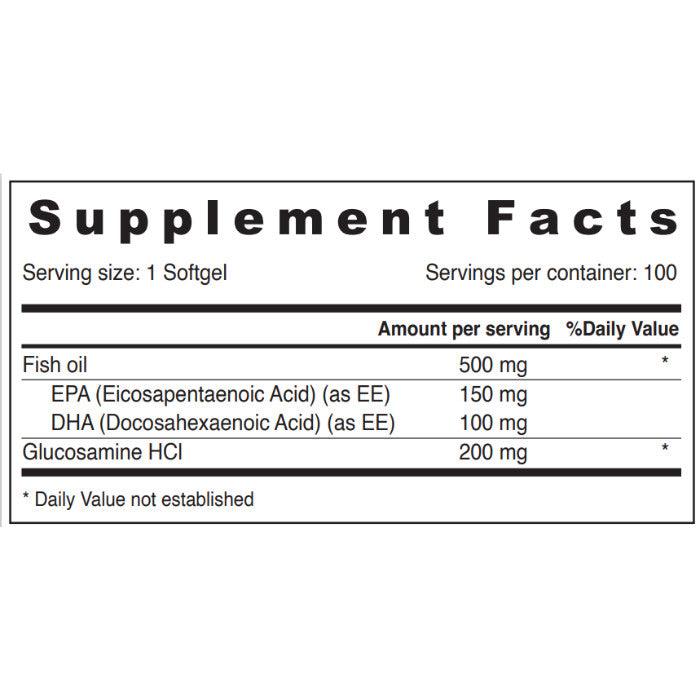 Sunshine Nutrition Omega 3+ Glucosamine 100 Softgels - Wellness Shoppee