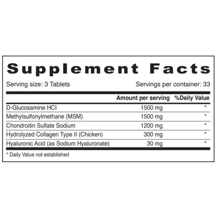 Sunshine Nutrition Glucosamine Chondroitin & Msm 100 Tablets - Wellness Shoppee