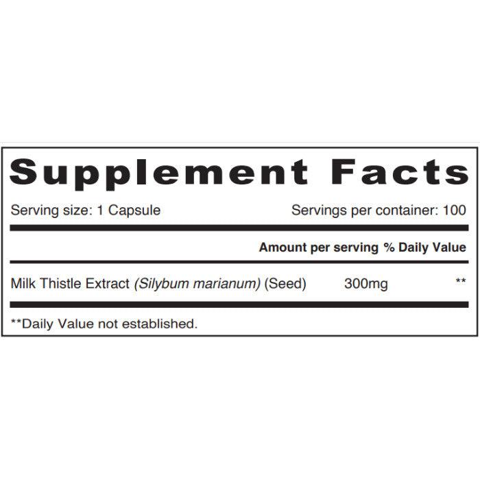 Sunshine Nutrition Milk Thistle Capsules 100's - Wellness Shoppee