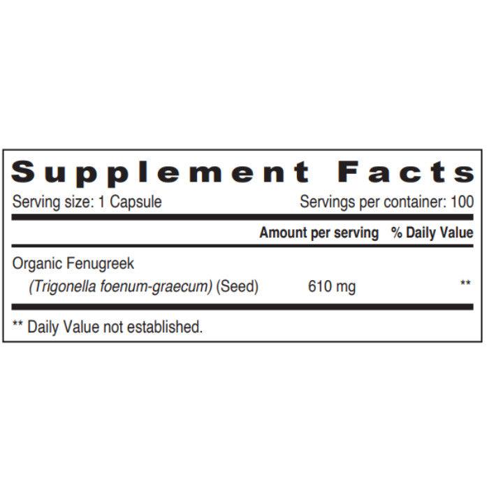 Sunshine Nutrition Fenugreek 610Mg Capsules 100's - Wellness Shoppee