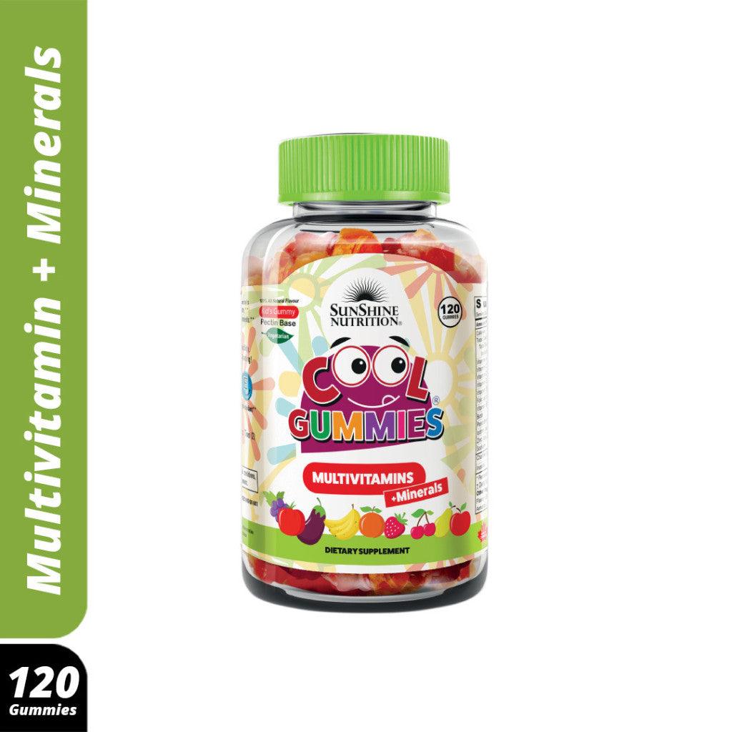 Sunshine Nutrition Cool Gummies Kids Vegan Multivitamin+Minerals 120's - Wellness Shoppee