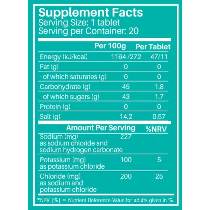 Sunshine Nutrition Electrolyte Efferv Orange Tabs 20's - Wellness Shoppee