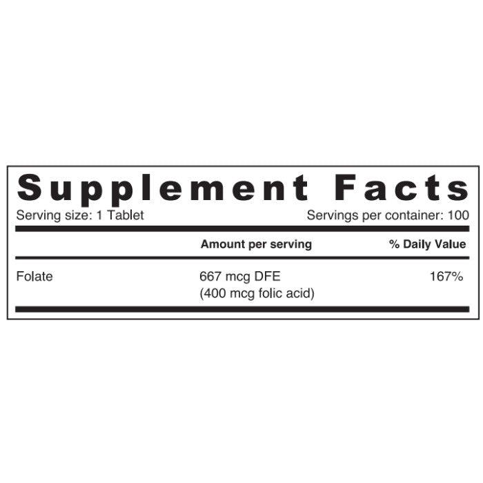 Sunshine Nutrition Folic Acid 400 Mcg Tablet 100's - Wellness Shoppee