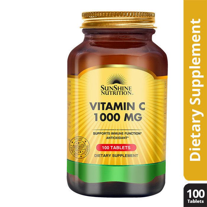 Sunshine Nutrition Vitamin C 500mg With Rosehips Tablet 100's - Wellness Shoppee