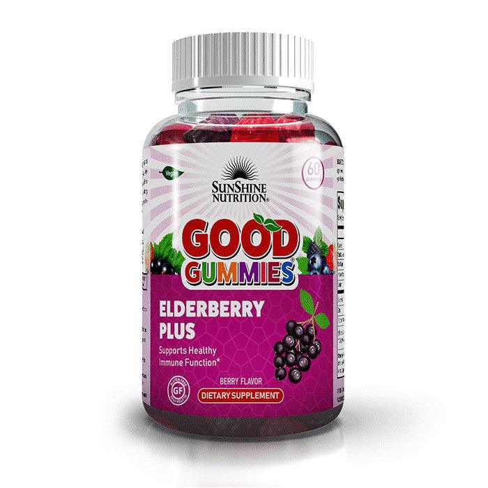 Sunshine Nutrition Good Gummies Elderberry Plus 60s - Wellness Shoppee