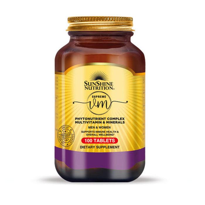 Sunshine Nutrition Supreme Vm Phyto Multivitamin 100 Tabs - Wellness Shoppee