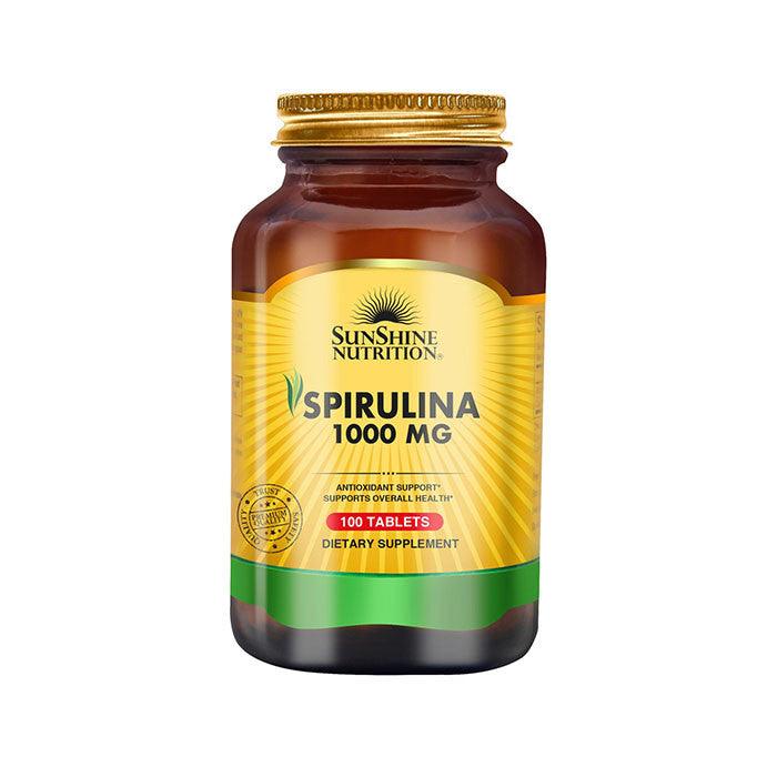 Sunshine Nutrition Spirulina 1000 Mg 100 Tabs - Wellness Shoppee