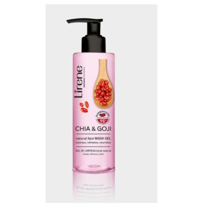 Lirene Chia & Goji Natural Face Wash Gel 190ml - Wellness Shoppee