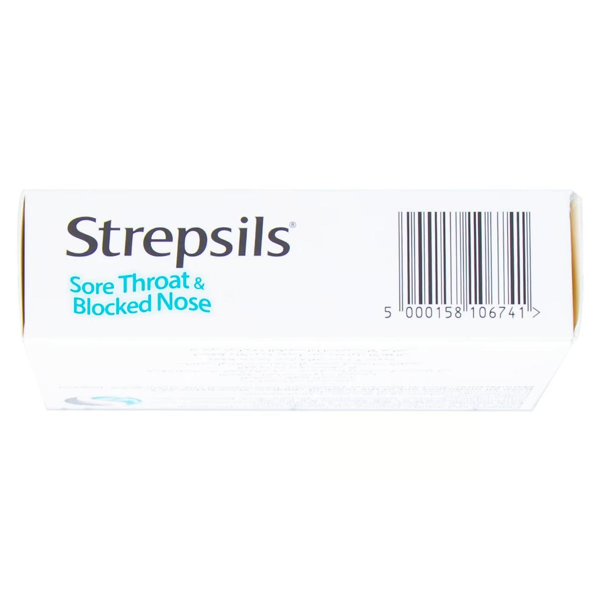 Strepsils Sore Throat And Blocked Nose Lozengers 36pcs - Wellness Shoppee