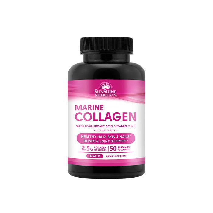 Sunshine Nutrition Marine Collagen With Vitamin C&E 100 Tabs - Wellness Shoppee
