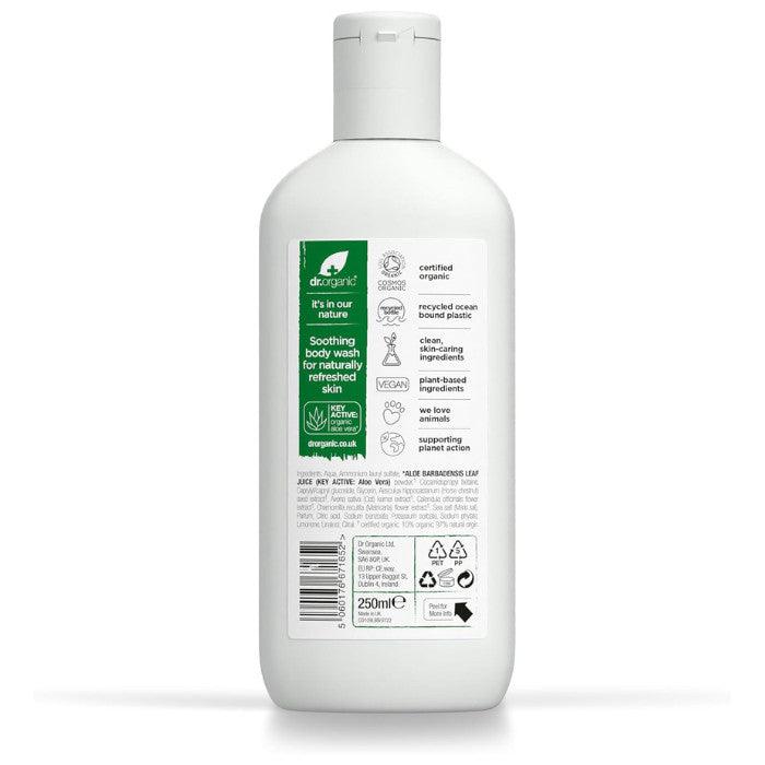Dr.Organic Aloe Vera Bodywash-250ml - Wellness Shoppee