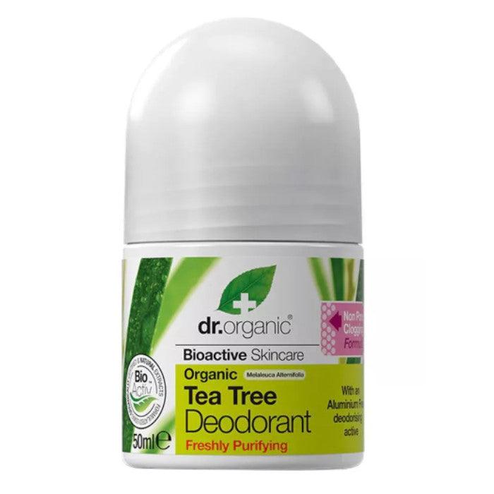 Dr.Organic Tea Tree Deodorant 50ml - Wellness Shoppee