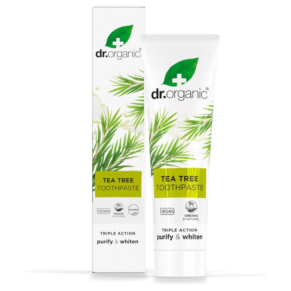 Dr. Organic Tea Tree Toothpaste 100ml - Wellness Shoppee