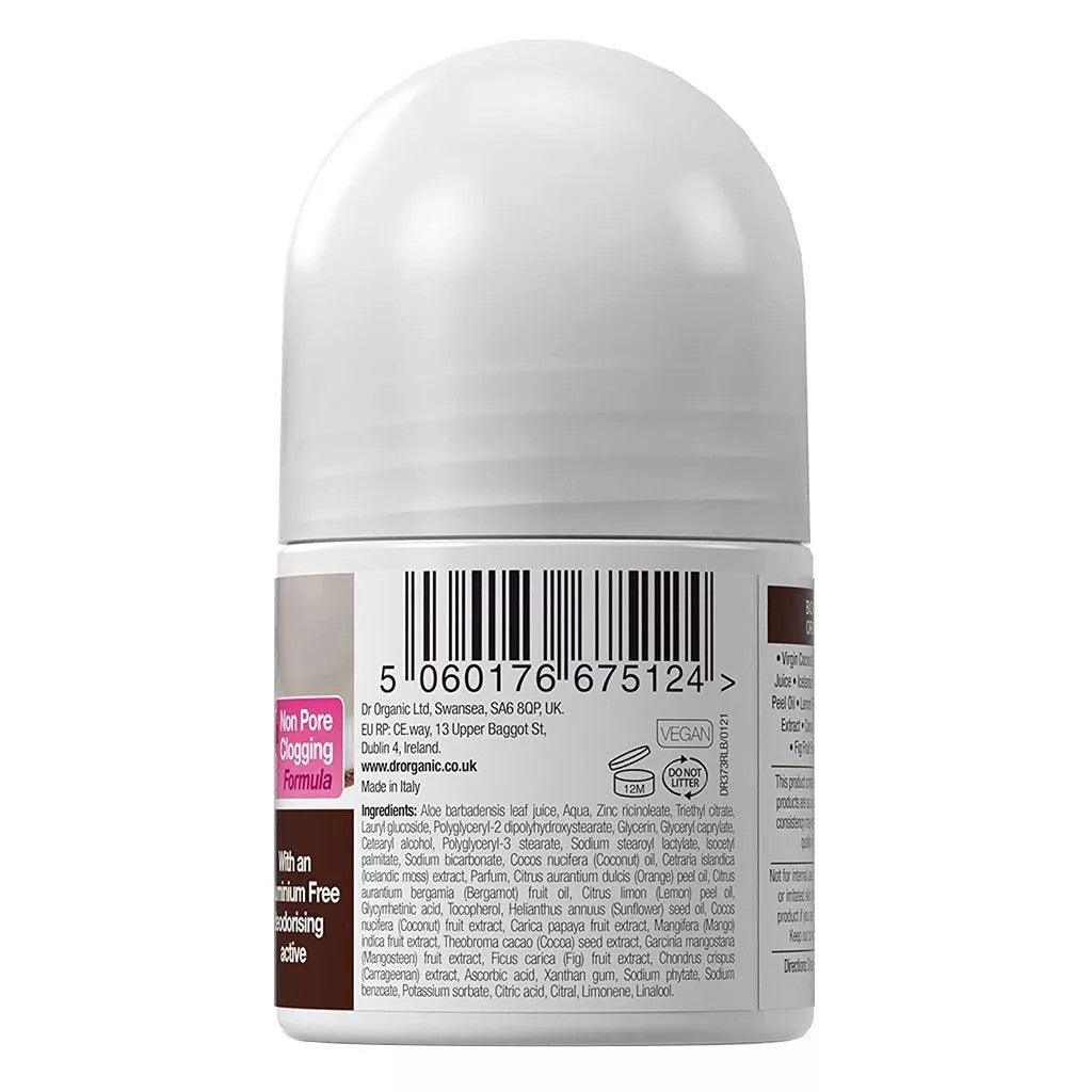 Dr. Organic Organic Virgin Coconut Oil Deodorant 50ml - Wellness Shoppee