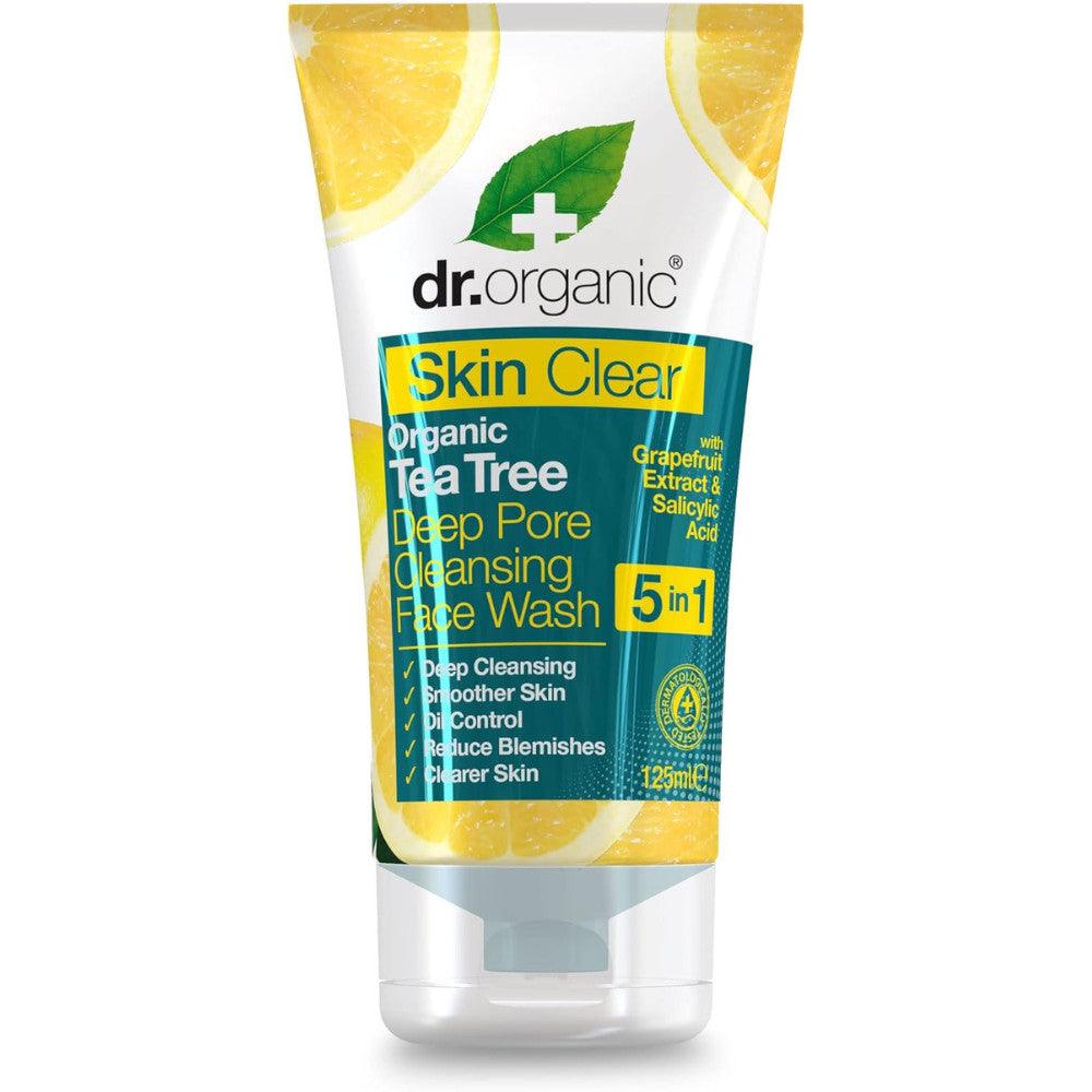 Dr. Organic Skin Clear Deep Cleansing Face Wash 125ml - Wellness Shoppee