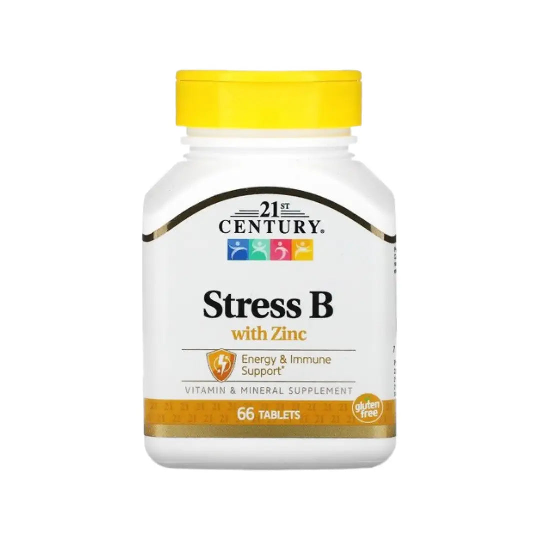 21st Century Stress B with Zinc, 66 Tablets