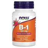 NOW Foods, B-1, 100 mg, 100 Tablets - Wellness Shoppee