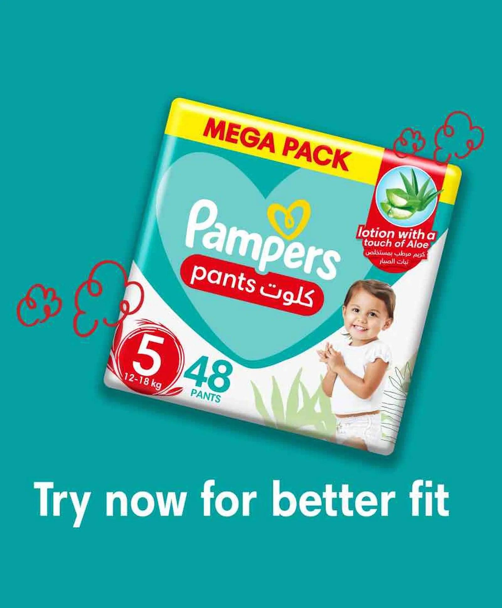 Pampers Baby Dry Diapers with Aloe Vera Lotion and Leakage Protection Size 5 - 14 - Wellness Shoppee