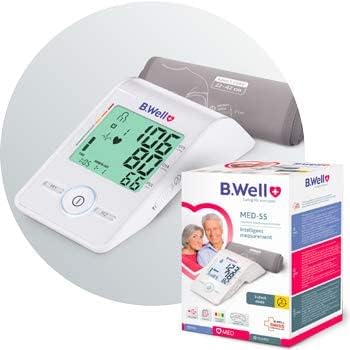 B.Well MED-55 Automatic Blood Pressure Monitor with 22cm - 42cm Size Medium Cuff