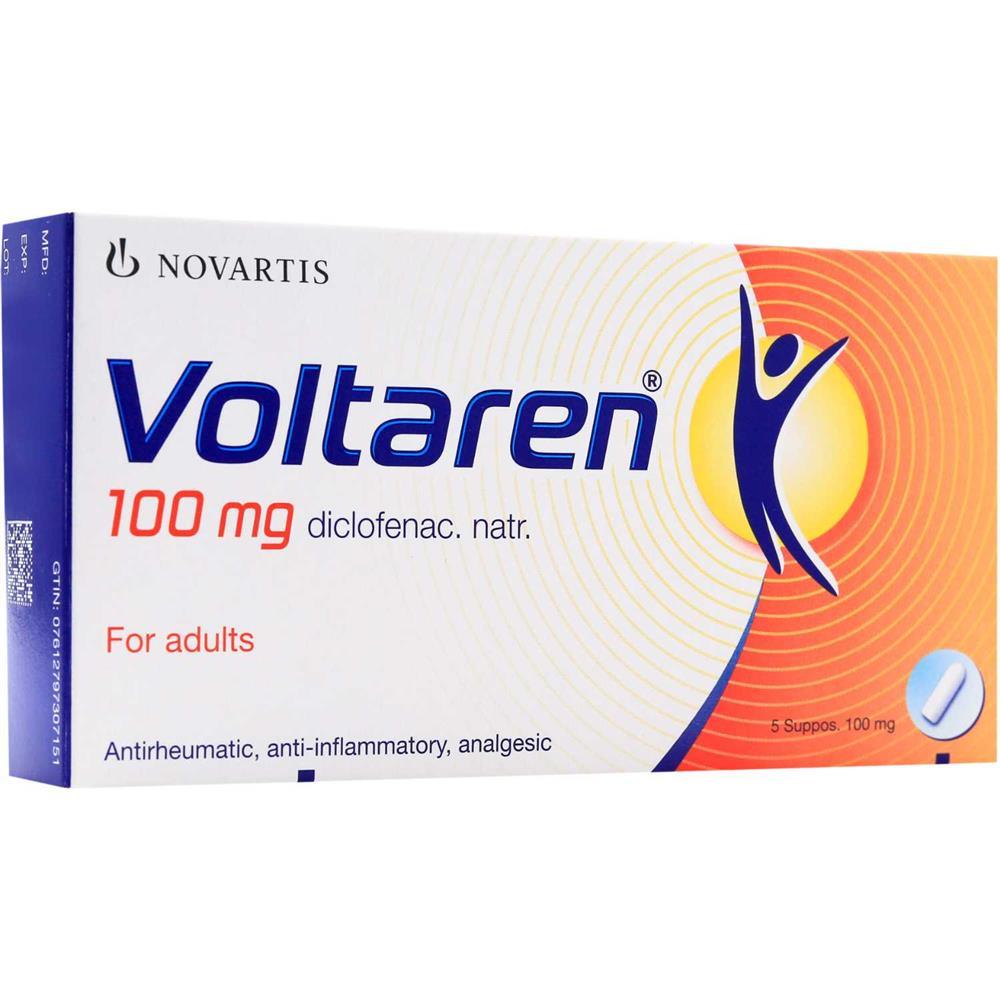 Voltaren 100mg Suppository 5's - Wellness Shoppee