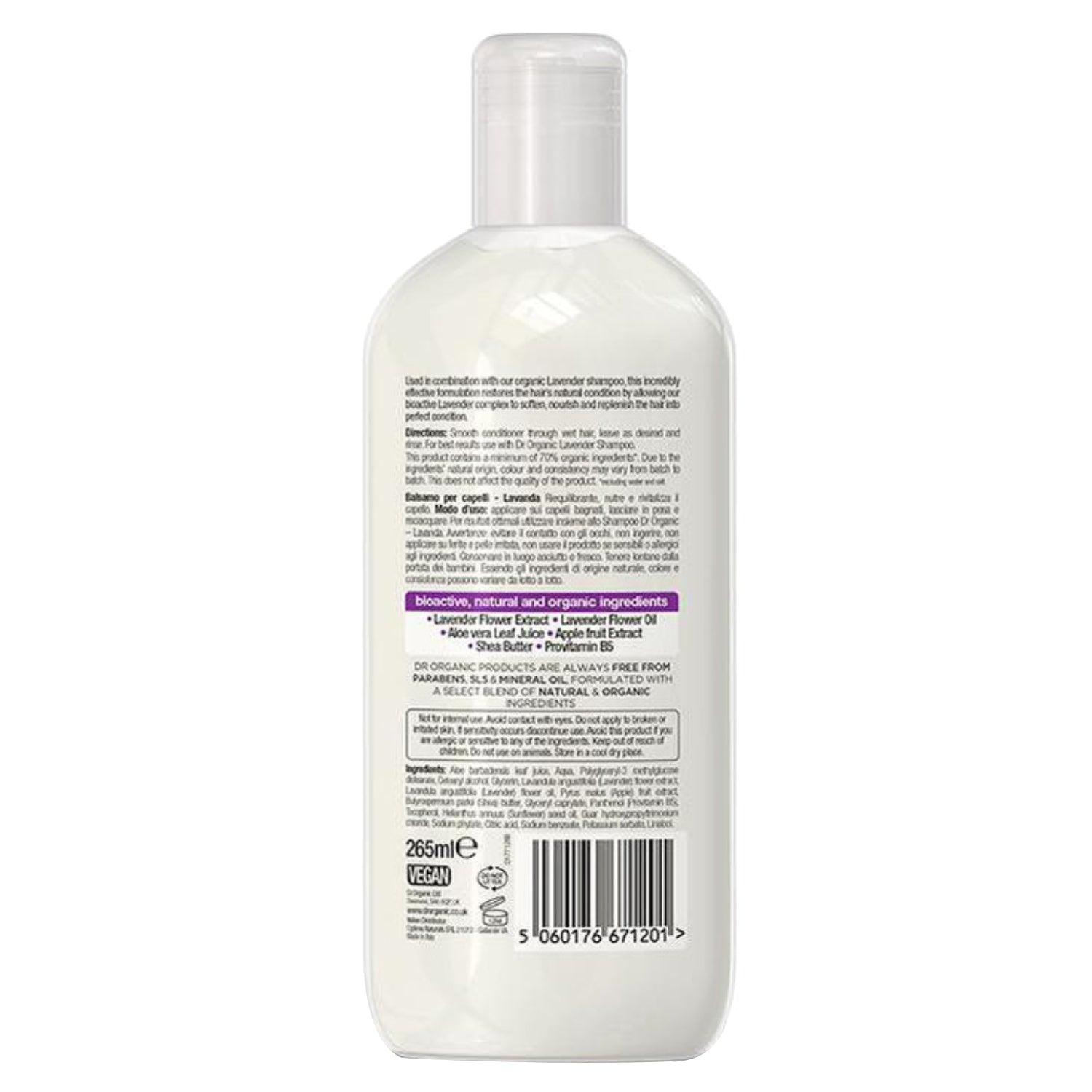 Dr.Organic Lavender Conditioner 265ml - Wellness Shoppee