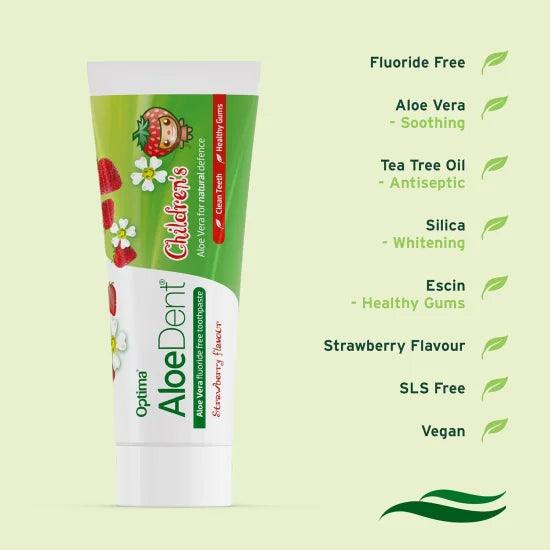 Aloe Dent Toothpaste Childrens 50 ml - Wellness Shoppee