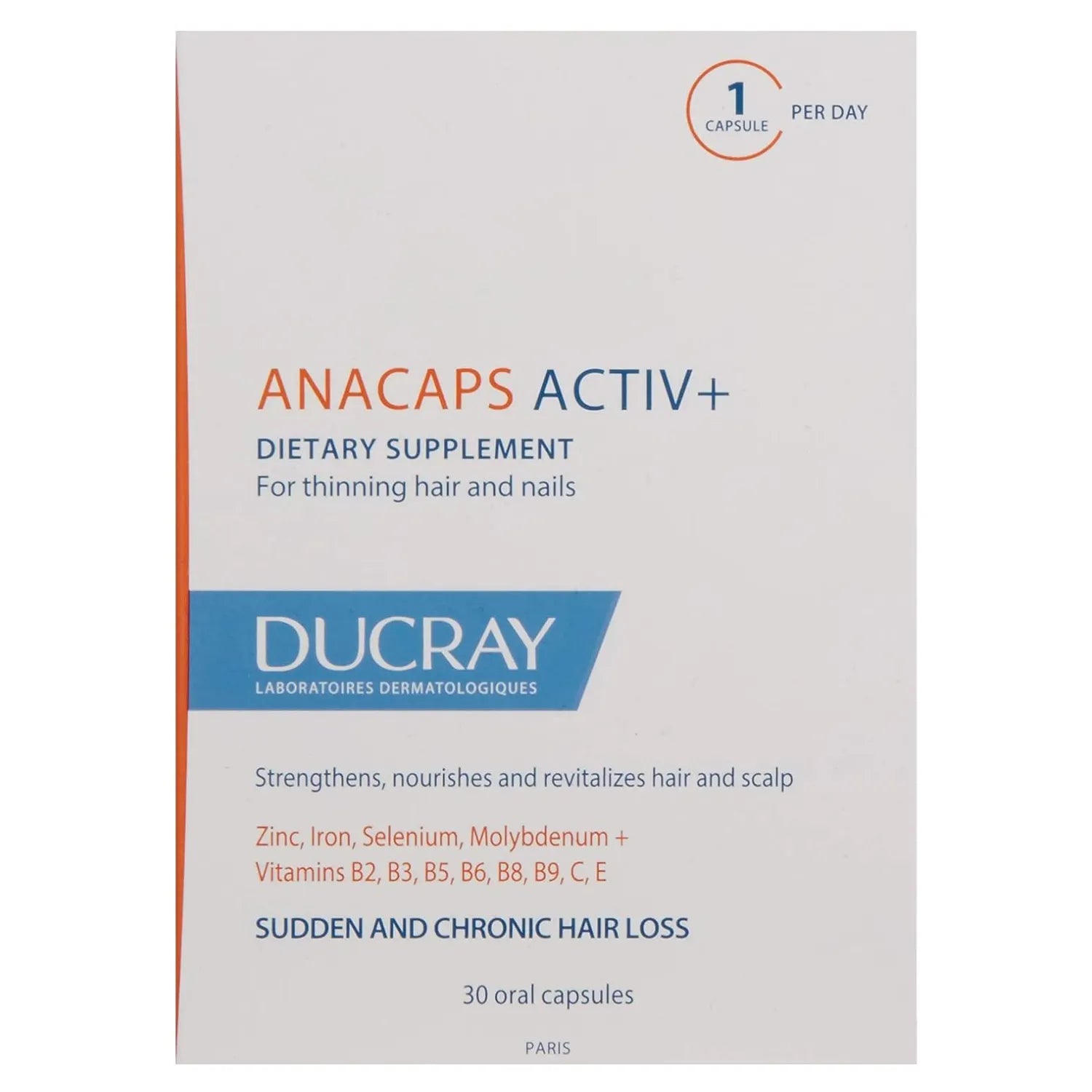 Ducray Anacaps Food Supplement For Hair Loss 26g