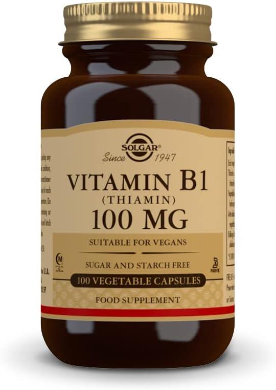 Solgar Vitamin B1 Vegetable Capsules 100Mg Thiamin, 100S - Wellness Shoppee