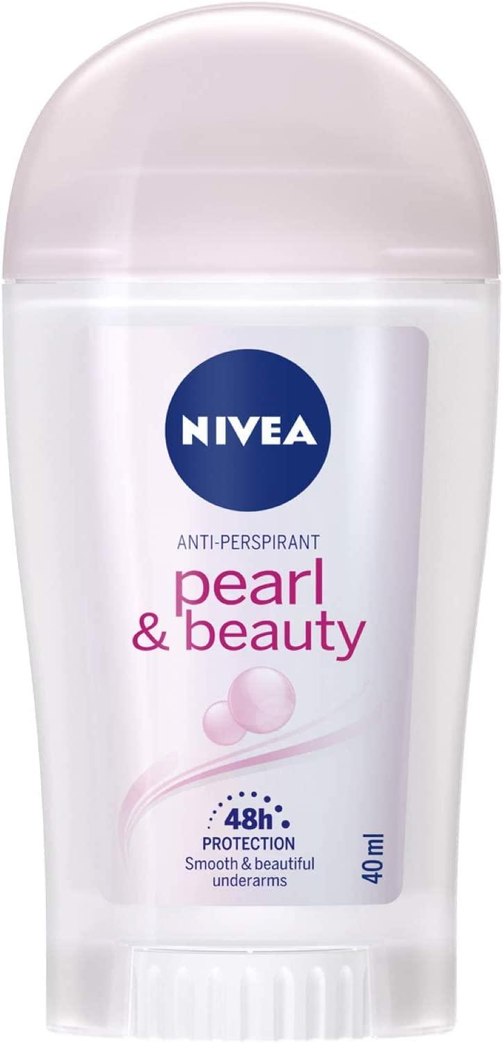 NIVEA Pearl & Beauty, Antiperspirant for Women, Pearl Extracts, Stick 40ml - Wellness Shoppee