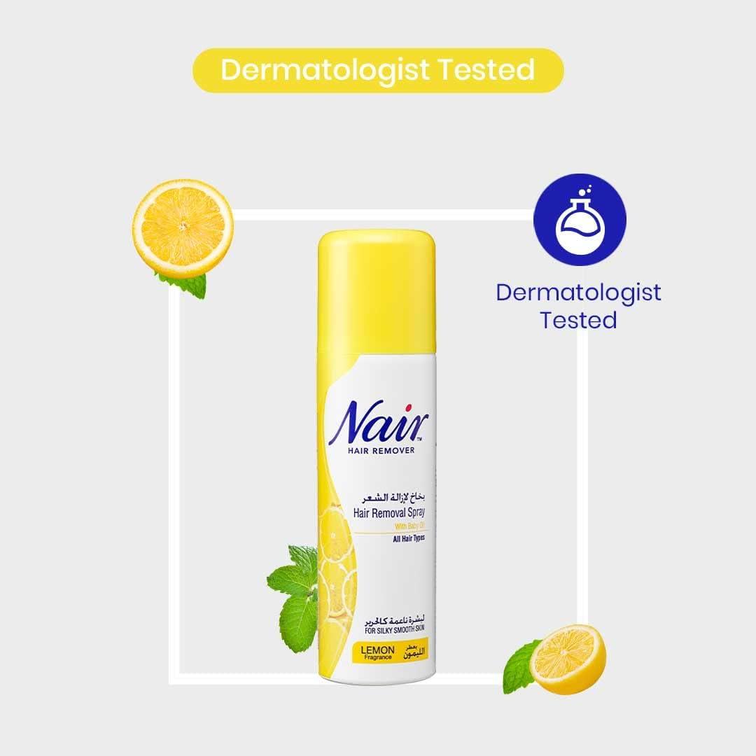 Nair Hair Remover Spray Lemon Fragrance, 200 ML - Wellness Shoppee