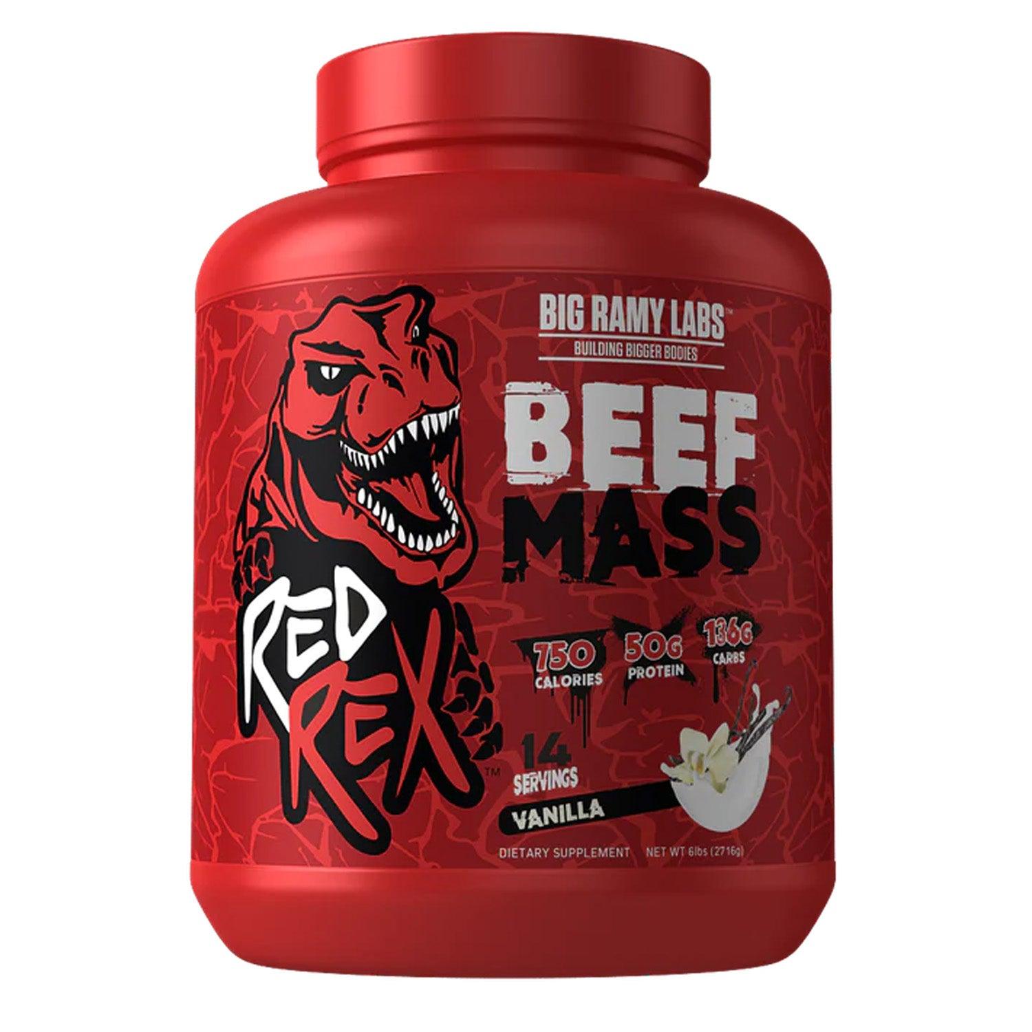 Big Ramy Labs RedRex Beef Mass Gainer, Vanilla, 6 LB - Wellness Shoppee