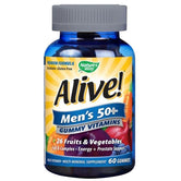 Nature's Way Alive Men's 50+ Gummy Vitamins Great Fruit Flavors Gummies 60's