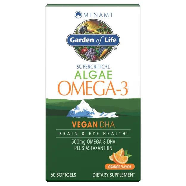 Garden Of Life Minami Algae Omega-3 Vegan DHA Orange - 60 Softgels - Wellness Shoppee