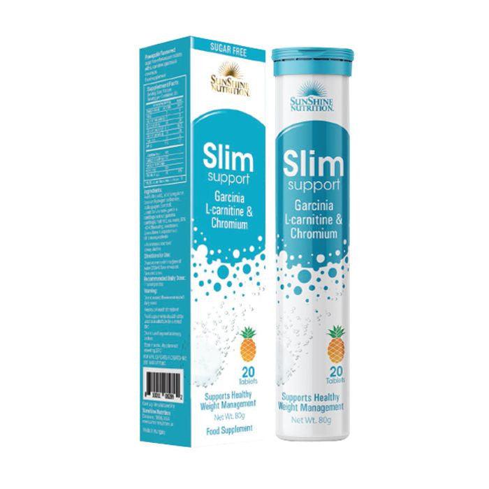 Sunshine Nutrition Slim Support Efferv Pineapple Tabs 20's - Wellness Shoppee