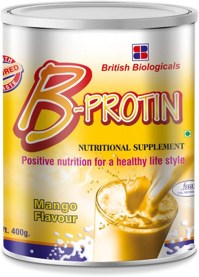 British Biologicals Mango Flavour B-Protin 400g - Wellness Shoppee