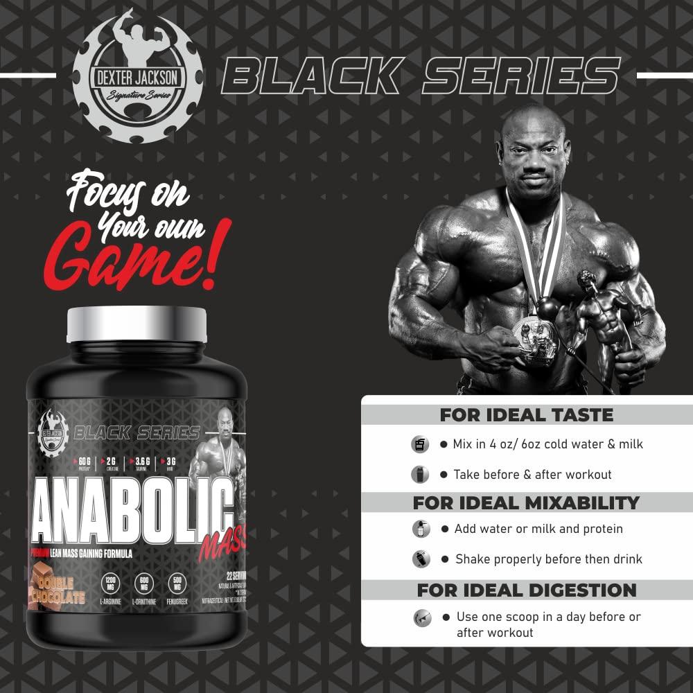 Dexter Jackson Black Series Anabolic Mass Gainer 6 lbs - Wellness Shoppee