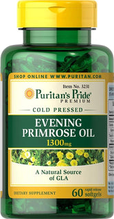 Puritan's Pride Evening Primrose Oil 1300 mg with GLA 60's - Wellness Shoppee