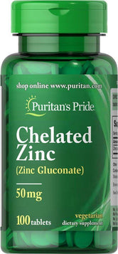 Puritan's Pride Zinc 50 mg-100 Caplets - Wellness Shoppee