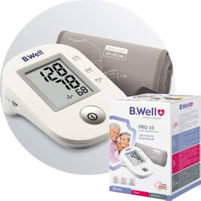 B.Well PRO-33 Automatic Blood Pressure Monitor 22cm - 32cm Size Medium Cuff